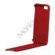 Lodret PU Leather Flip Case iPhone 5 cover - Red