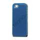 Lodret PU Leather Flip Case iPhone 5 cover - Blå