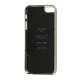 Stilfuld glitrende Powder Læder Coated Hard Case til iPhone 5 - Sort