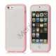 Frosted Plastic & TPU Hybrid Case iPhone 5 cover - Pink