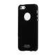 Ultra tynd Blankt Hard Cover Case til iPhone 5 - Sort
