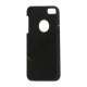 Gummibelagt hård plast Case iPhone 5 cover - Sort