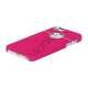 Gummibelagt hård plast Case iPhone 5 cover - Rose