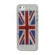 Glitrende Union Jack UK Flag Smykkesten Case iPhone 5 cover