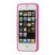 S Formet Gennemsigtig Hard Case iPhone 5 cover - Rose