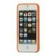 S Formet Gennemsigtig Hard Case iPhone 5 cover - Orange