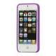 S Formet Gennemsigtig Hard Case iPhone 5 cover - Lilla