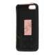 Vacuum Bottle Mønster TPU & Plastic Hybrid Case til iPhone 5 - Sort / Pink