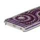 Diamante koncentriske cirkler Bling Case iPhone 5 cover - Hvid / Lilla