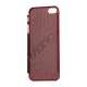 Ultra Slim Perforeret Ventileret Metal Hard Case til iPhone 5 - Rød