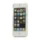 Lychee Læder Skin Hard Plastic iPhone 5 cover - Hvid