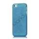 0.5mm Ultra Slim Små Checks Hard Case til iPhone 5 - Blå