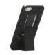 iPhone 5 Gummibelagt Hard Case med Stand - Sort