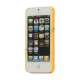 iPhone 5 Gummibelagt Hard Case med Stand - Gul