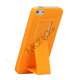 iPhone 5 Gummibelagt Hard Case med Stand - Gul
