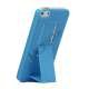 iPhone 5 Gummi Hard Case Cover med Stand - Blå