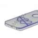 Mat Transparent Arrow of Love Hard Case iPhone 5 cover - Blå