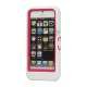 Snap-on Defender Case Cover med Holder til iPhone 5 - Hvid / Magenta