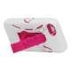 Snap-on Defender Case Cover med Holder til iPhone 5 - Hvid / Magenta