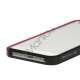 Luksus Aluminum Metal Bumper Ramme Case til iPhone 5 - Rose / Sort