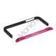 Luksus Aluminum Metal Bumper Ramme Case til iPhone 5 - Rose / Sort