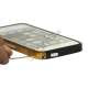 Luksus Aluminum Metal Bumper Ramme Case til iPhone 5 - Guld / Sort