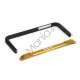 Luksus Aluminum Metal Bumper Ramme Case til iPhone 5 og 5S - Guld / Sort