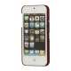 iPhone 5 Gummibelagt Hard Shell Case med Stand - Rød