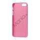 Gummibelagt Mat Hard Back Case til iPhone 5 - Pink
