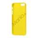 Gummibelagt Mat Hard Back Case til iPhone 5 - Gul