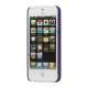 Gummibelagt Mat Hard Back Case til iPhone 5 - Lilla