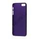 Gummibelagt Mat Hard Back Case til iPhone 5 - Lilla