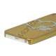 Hjerte Smykkesten Indlagt Galvaniseret Hard Case til iPhone 5 - Gold