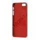 Frosted Hard Plastic Cover Case til iPhone 5 - Rød