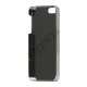 Krokodille Leather Skin Metalbelagt Hard Case iPhone 5 cover - Sort