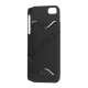 Mat Kreditkort Holder Plastic Case Cover til iPhone 5 - Sort