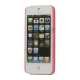 Mat Kreditkort Holder Plastic Case Cover til iPhone 5 - Pink