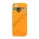 Mat Kreditkort Holder Plastic Case Cover til iPhone 5 - Orange