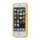 Mat Kreditkort Holder Plastic Case Cover til iPhone 5 - Orange