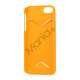 Mat Kreditkort Holder Plastic Case Cover til iPhone 5 - Orange