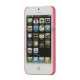 Flash Powder Hard Crystal Case Cover til iPhone 5 - Pink