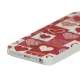 Blankt Red Hearts Grid Hard Case iPhone 5 cover