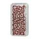 Hollow Palace Blomster Mønster Metalbelagt Hard Case iPhone 5 cover - Rød