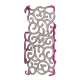 Hollow Palace Blomster Mønster Metalbelagt Hard Case iPhone 5 cover - Rose