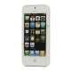 Gummibelagt hård plast Case iPhone 5 cover - Hvid