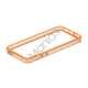 Gennemsigtig Plastic & TPU Combo Bumper Case iPhone 5 cover