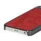 Twill Leather Coated Plating Hard Case iPhone 5 cover