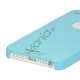 Højglans Plastic Cover Case til iPhone 5 - Blå