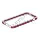Plastic & TPU Hybrid Bumper Ramme Case til iPhone 5 - Lilla / Hvid