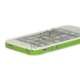 Plastic & TPU Hybrid Bumper Ramme Case til iPhone 5 - Grøn / Hvid